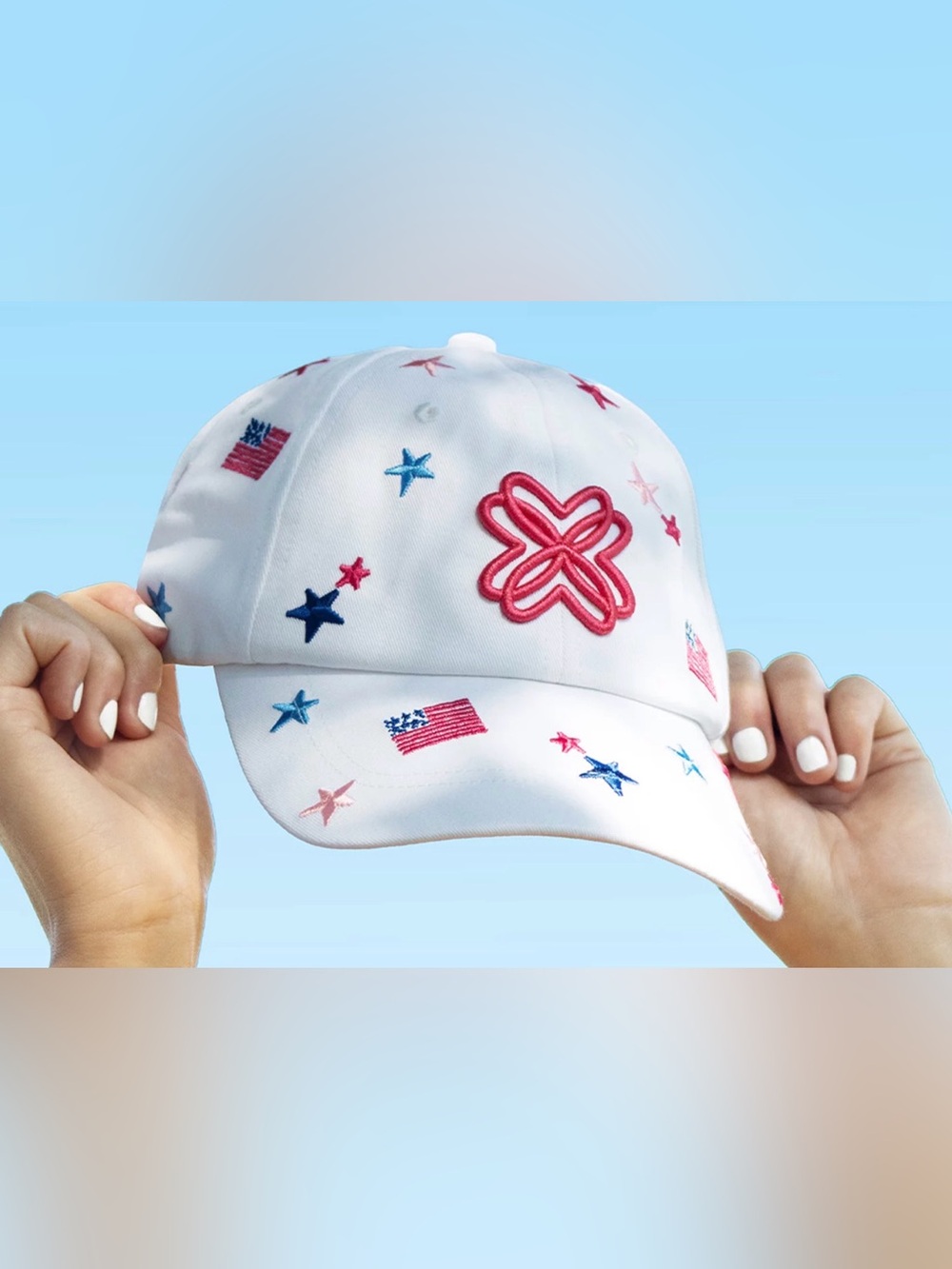 🎉NWT Lilly Pulitzer Embroidered 250th Celebration Baseball Hat. JUST RELEASED 🧢 - Picture 2 of 12